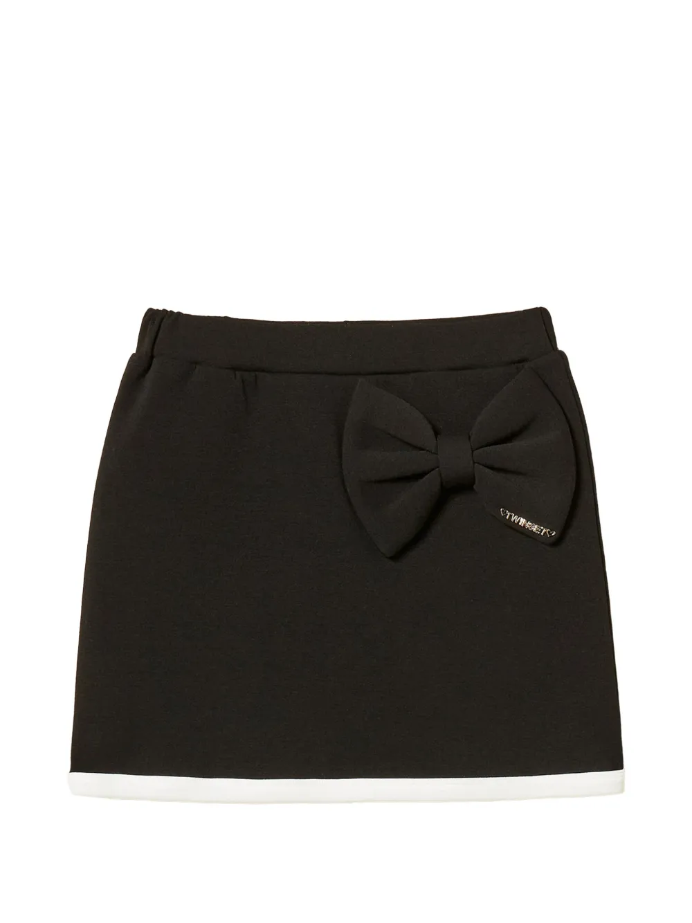 TWINSET Kids Gonna midi con fiocco - Nero