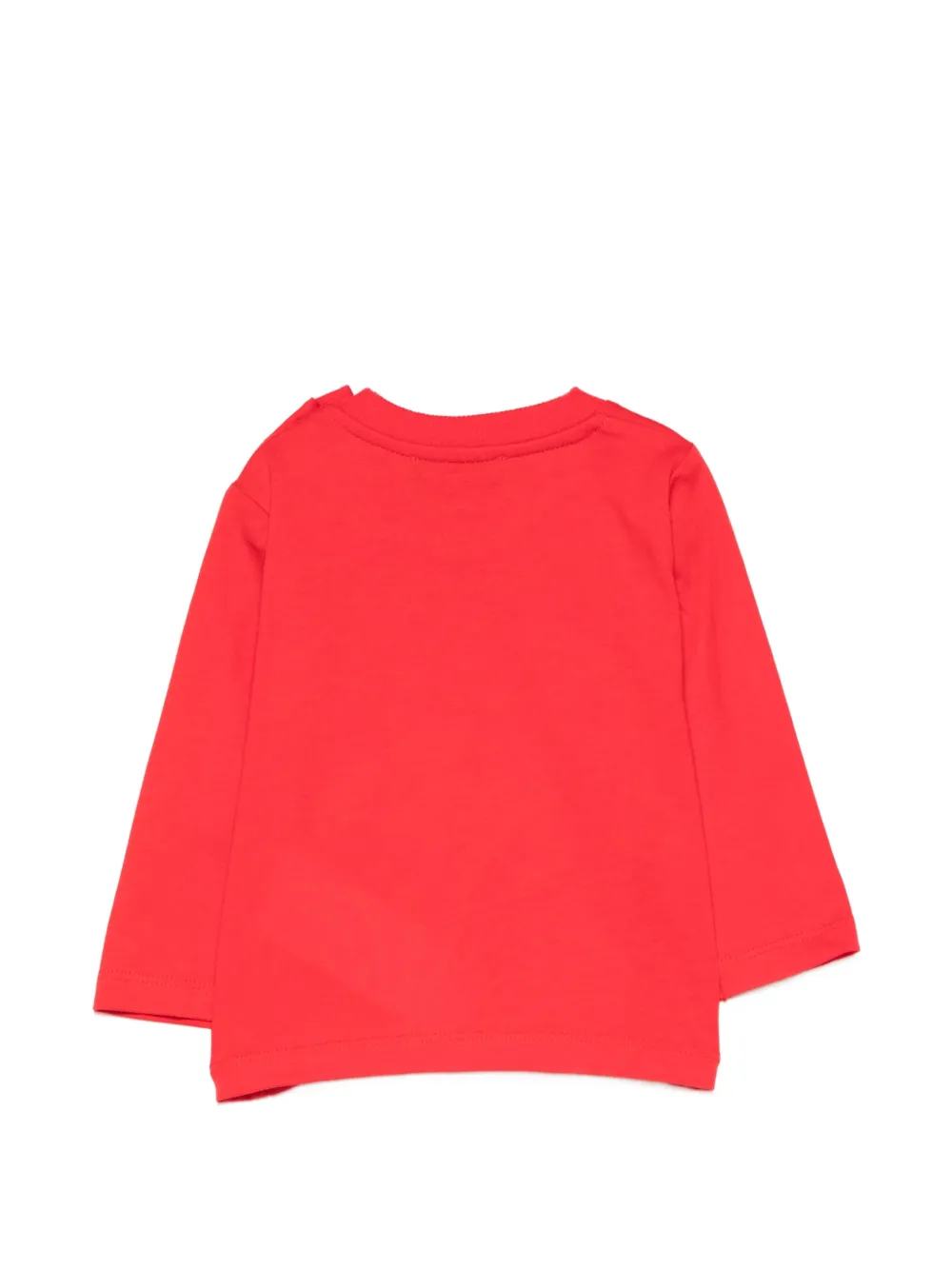 Moschino Kids T-shirt met logoprint Rood