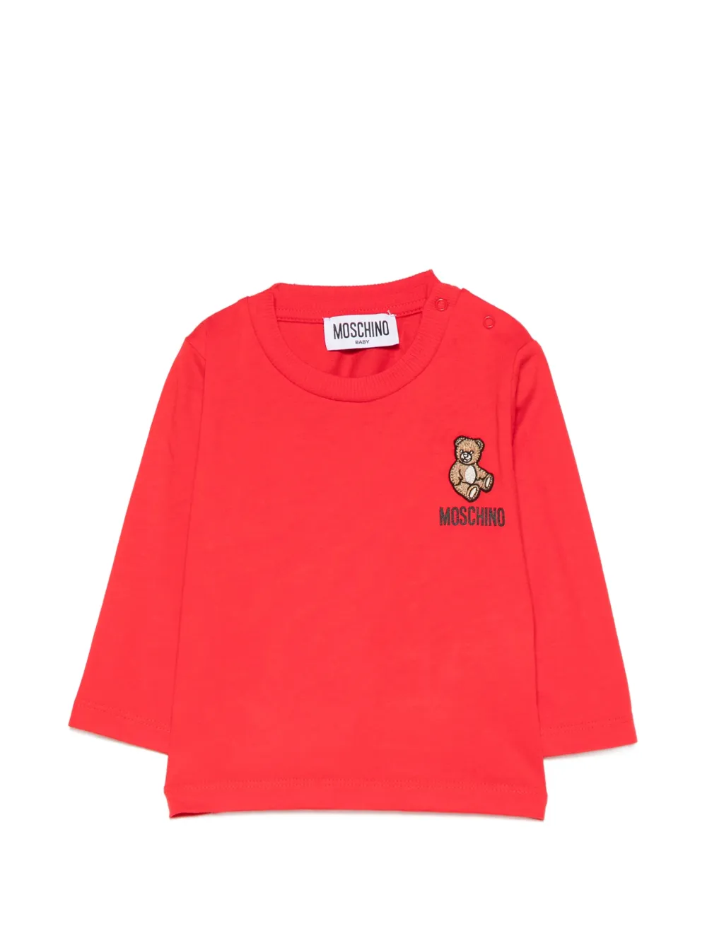 Moschino Kids logo-print T-shirt - Rot