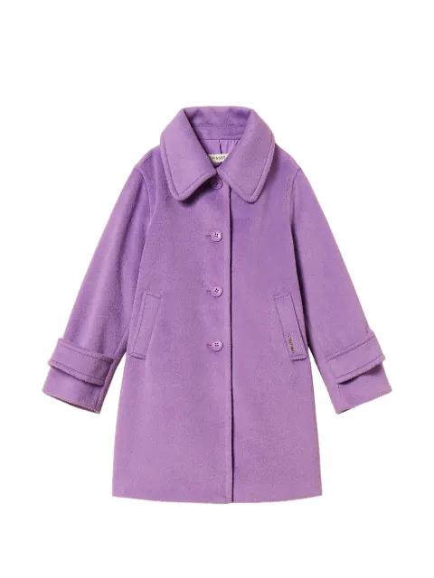 TWINSET Kids manteau en laine à col