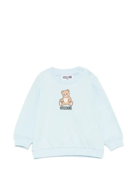 Moschino Kids sudadera con estampado gráfico