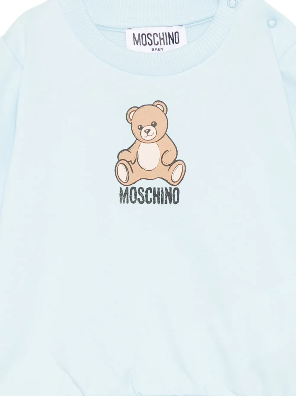 Moschino Kids Sweater met grafische print Blauw