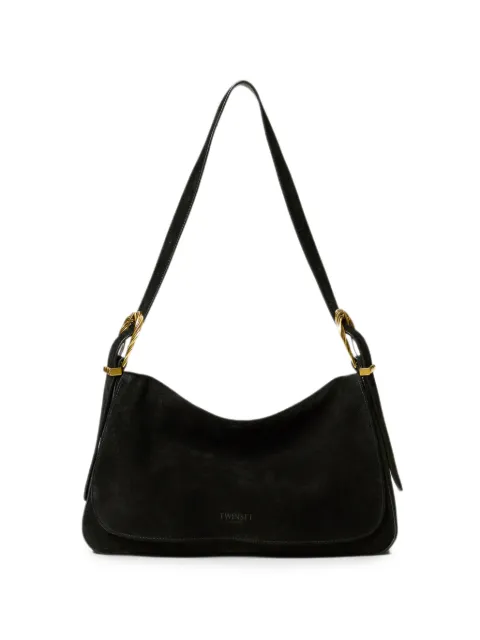 TWINSET bolsa Liliane mediana de gamuza con hebillas