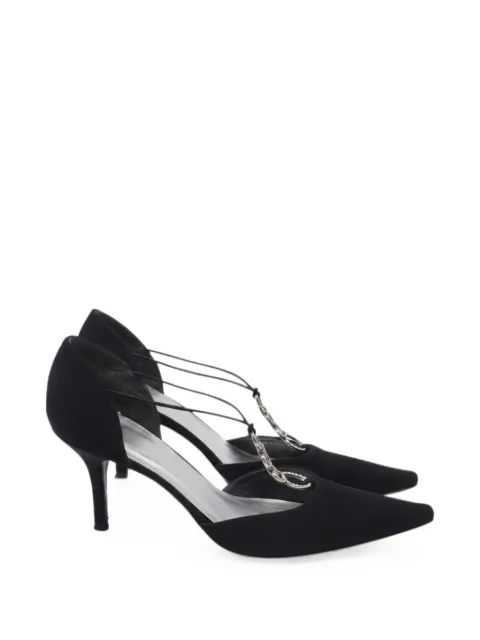 Stuart Weitzman embellished T-strap pumps
