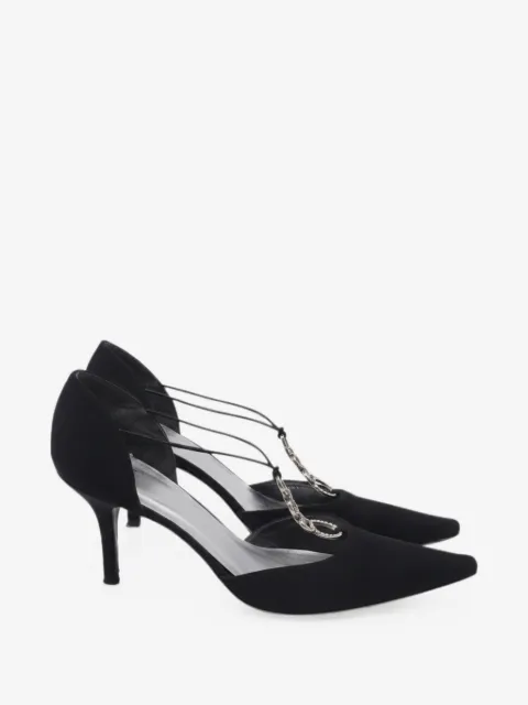 Stuart Weitzman embellished T-strap pumps