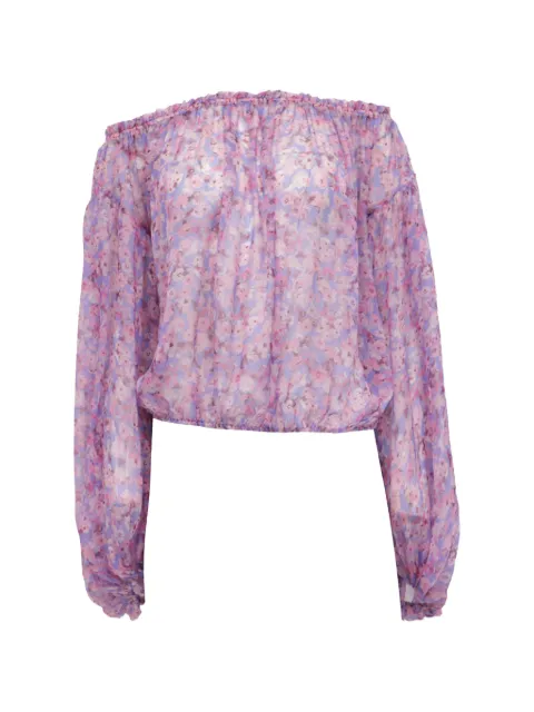 Caroline Constas Odessa floral-print top