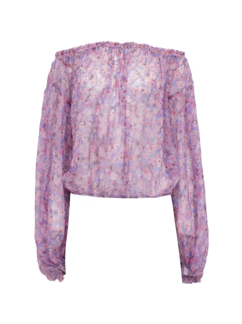 Caroline Constas Odessa floral-print top