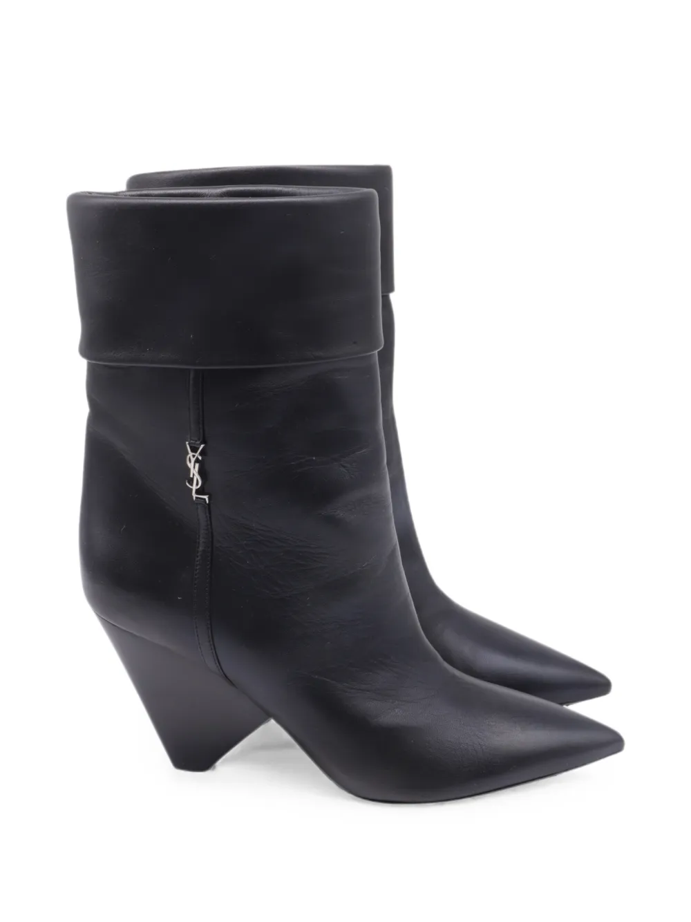 Saint Laurent Pre-Owned 2020s Niki wedge ankle boots - Nero