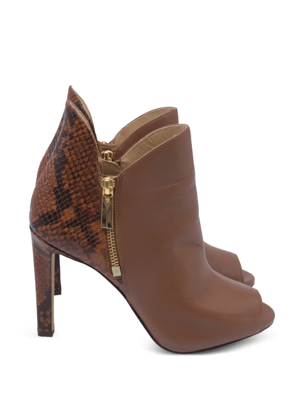 Michael Kors Vintage bottines Alane à embossage façon python - Marron Michael Kors Vintage bottines Alane à embossage façon python - Marron