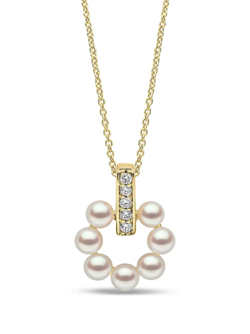 Yoko London Eclipse pearl and diamond necklace - Oro