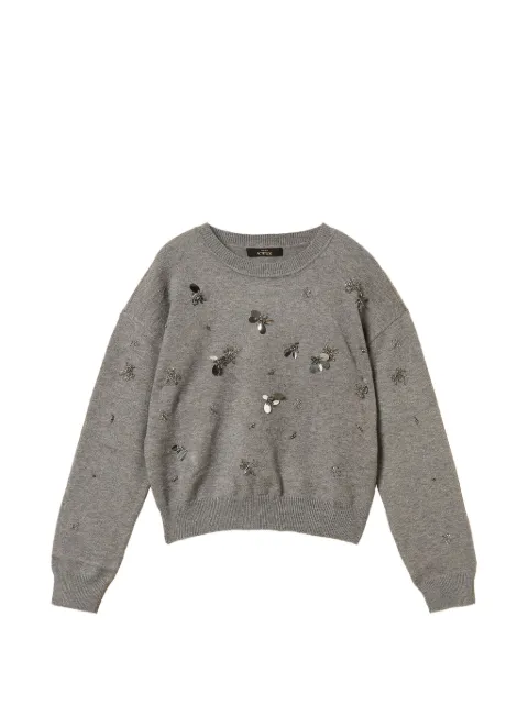 TWINSET crew-neck sweater with embroidery