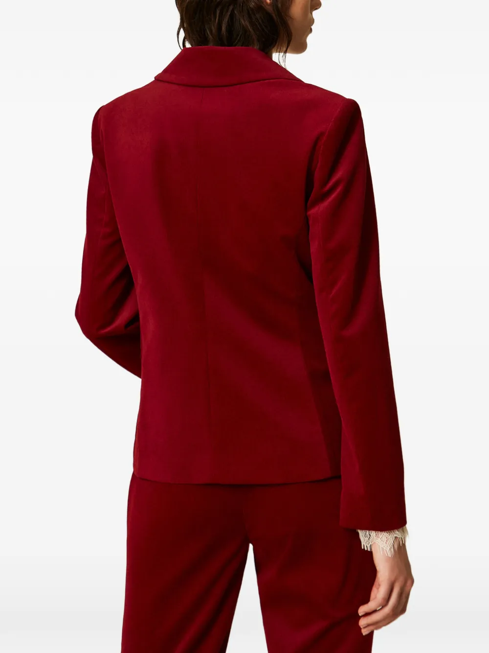 TWINSET Fluwelen blazer Rood