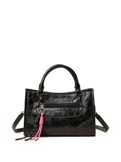 TWINSET Kids crinkled-finish tote bag