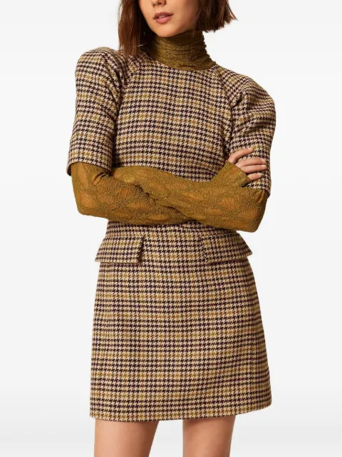 TWINSET Abito corto in pied-de-poule jacquard