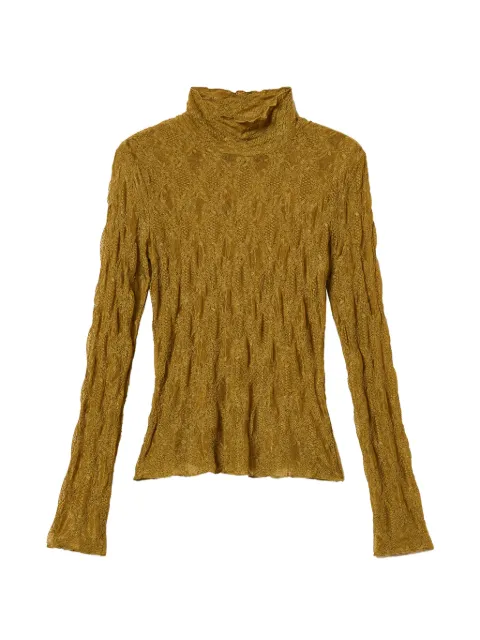 TWINSET stretch lace turtleneck top