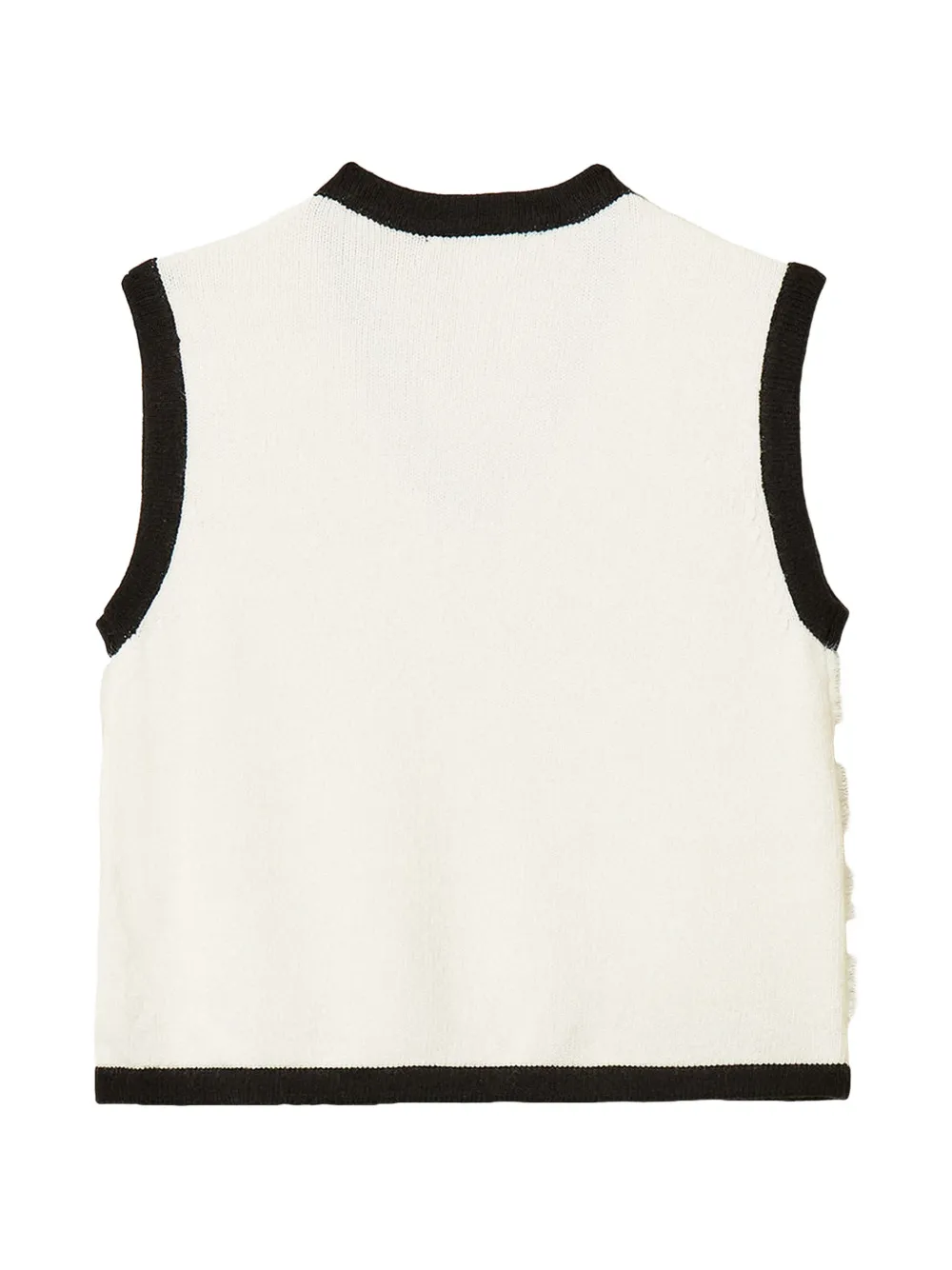 TWINSET Kids Gebreide gilet met knopen Beige