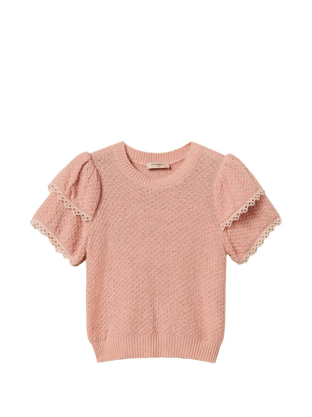 TWINSET Pullover mit Volants - Rosa