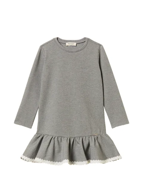 TWINSET Kids ruffled scalloped-trim mini dress