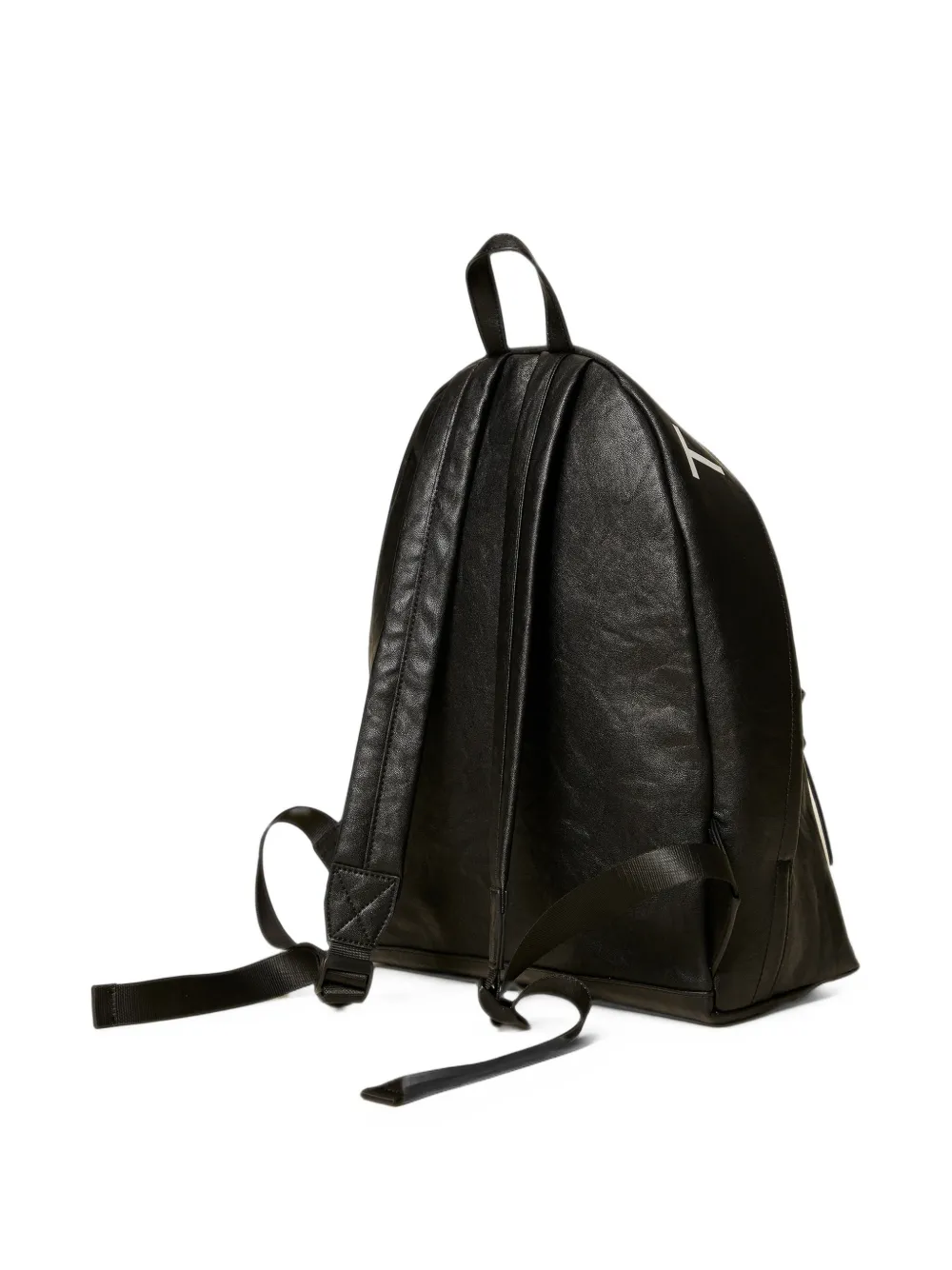 TWINSET Kids logo-print faux-leather backpack Zwart