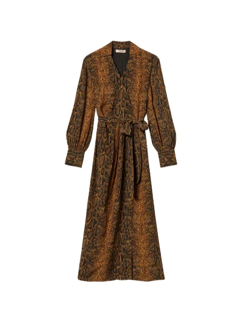 TWINSET long python print dress