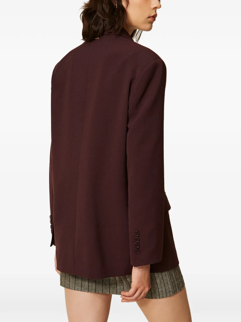 TWINSET Blazer met dubbele rij knopen Bruin