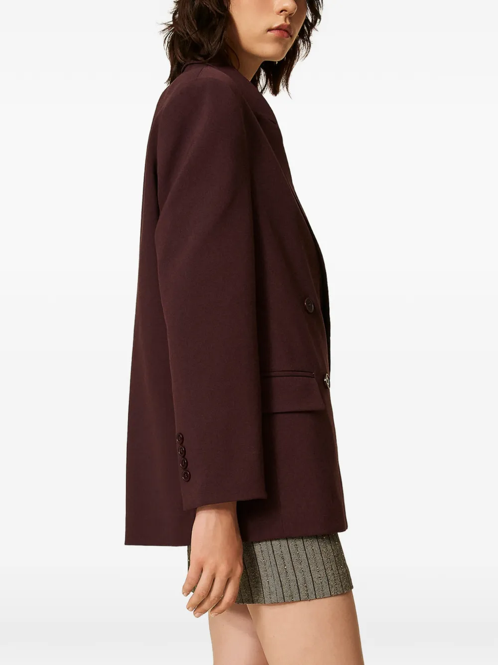 TWINSET Blazer met dubbele rij knopen Bruin