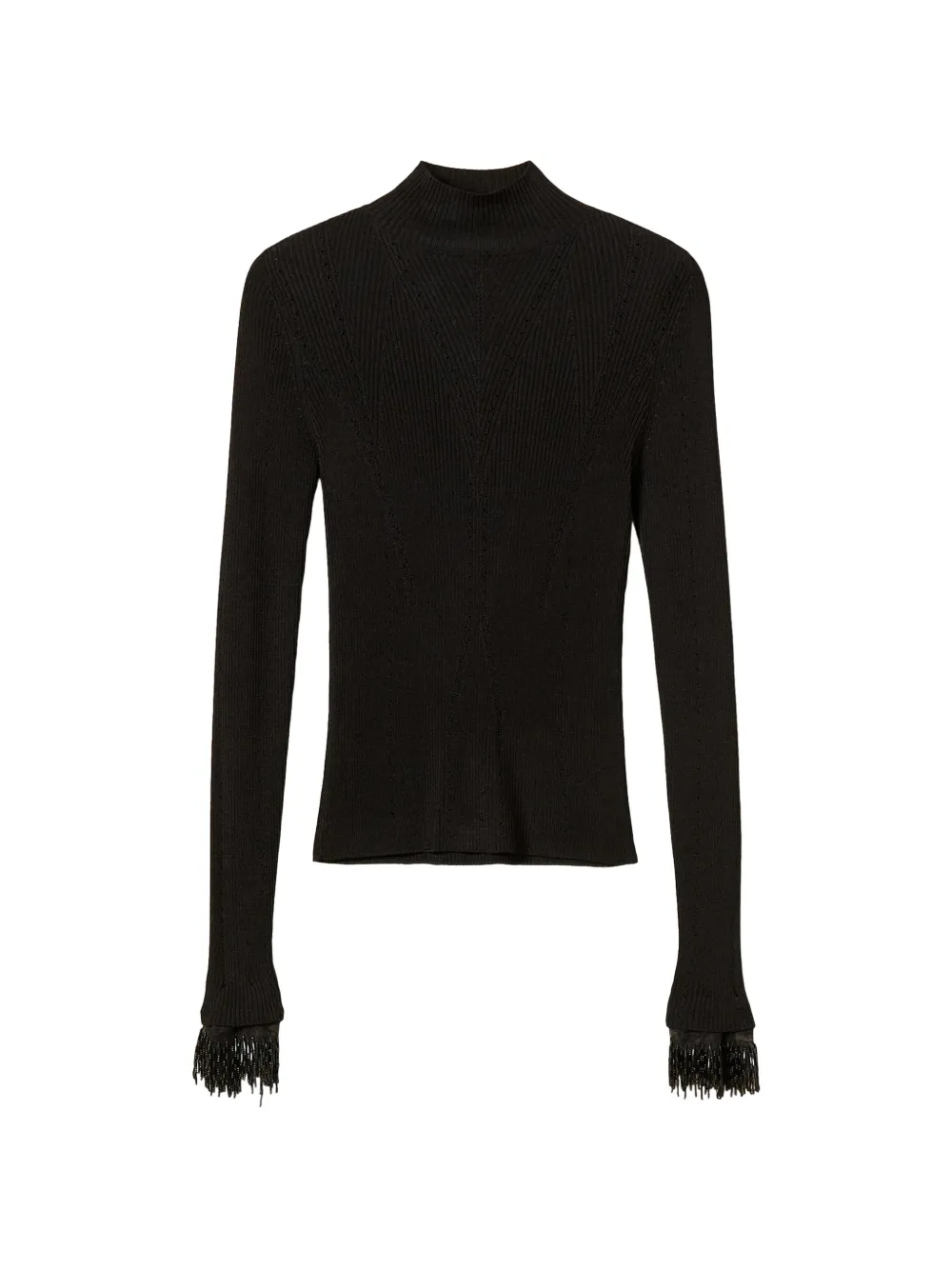 TWINSET turtleneck jumper with embroidery - Nero