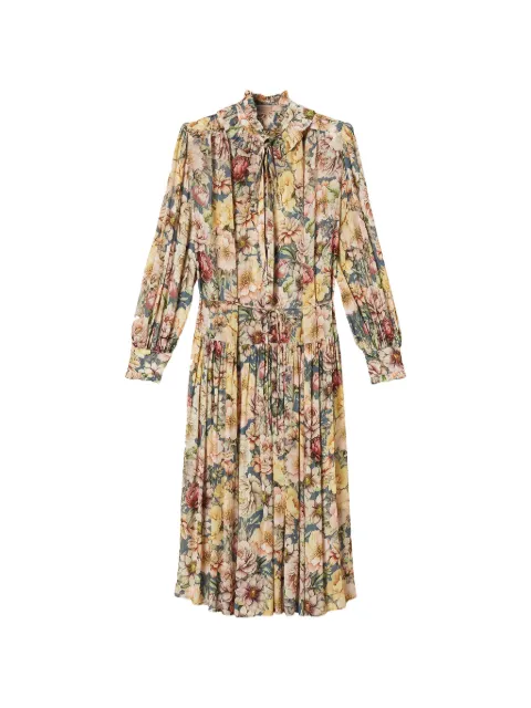 TWINSET long crépon floral dress
