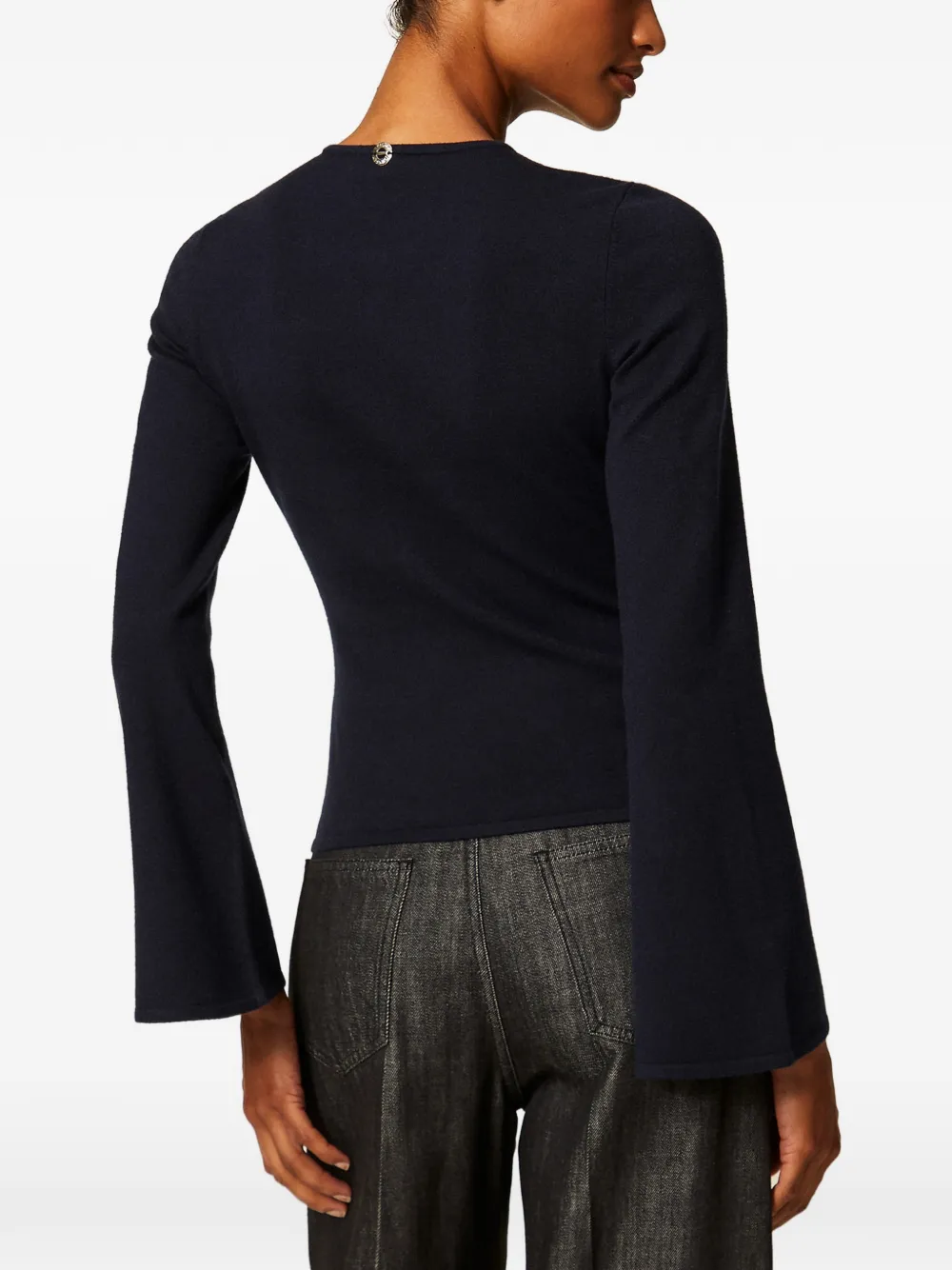 TWINSET Trui met ruches Blauw