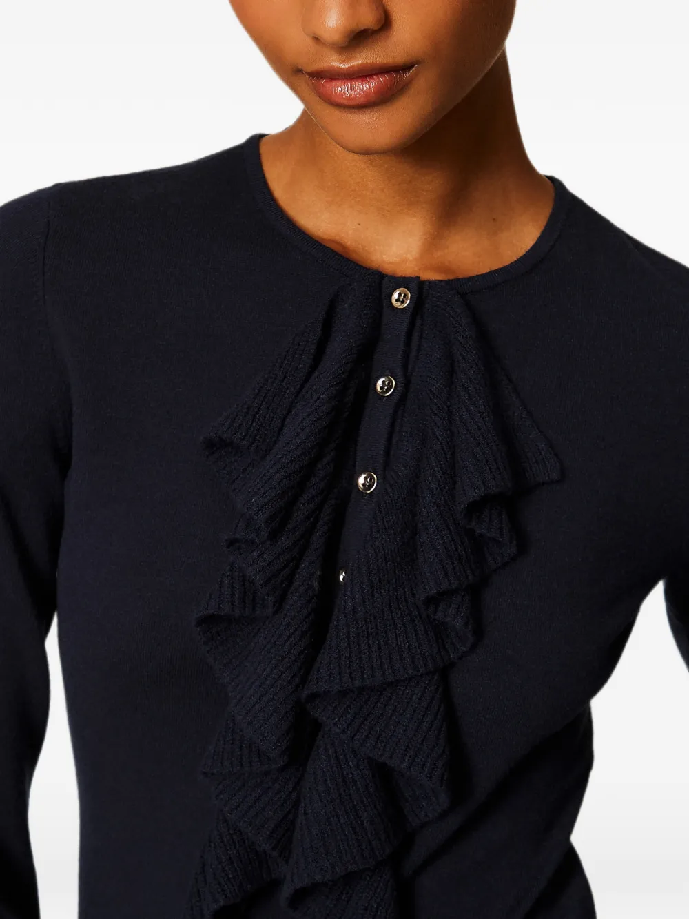 TWINSET Trui met ruches Blauw