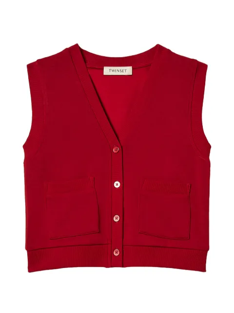 TWINSET Kids scuba-fabric waistcoat