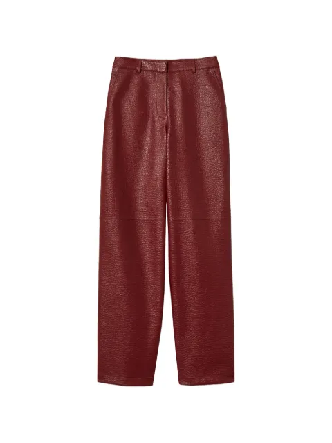 TWINSET wide faux leather trousers