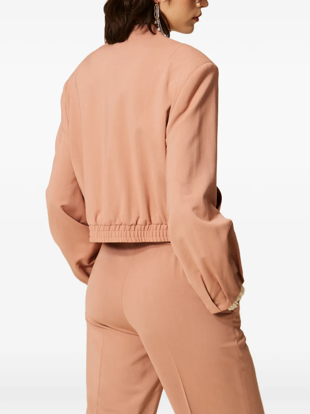TWINSET Twill bomberjack met zakken Roze