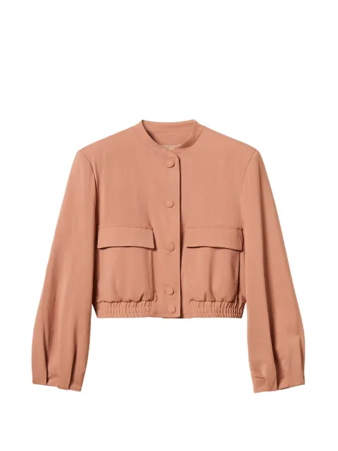 TWINSET twill bomber jacket with pockets