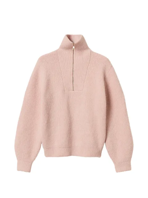TWINSET suéter con cuello de tortuga y cierre