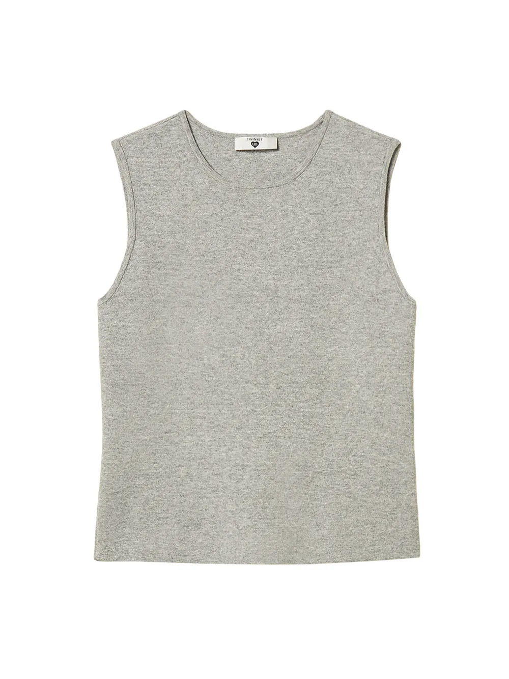 TWINSET fitted sleeveless jumper - Grau