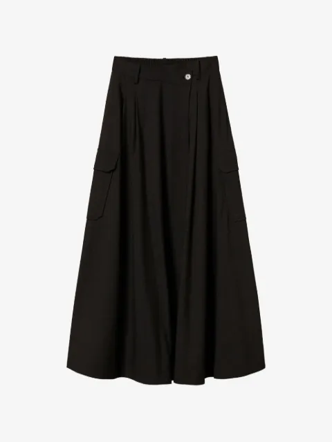 TWINSET flannel wrap-around skirt