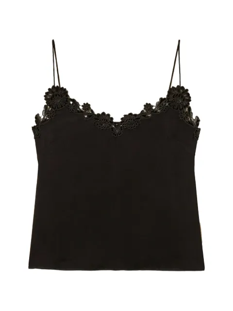 TWINSET top bordado de satén