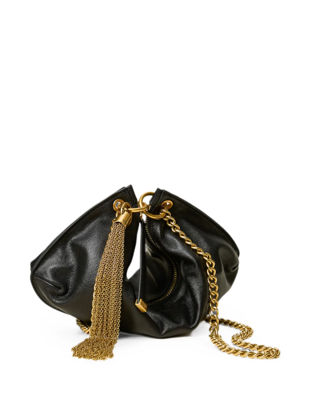 TWINSET Leren tas met kwastje Zwart