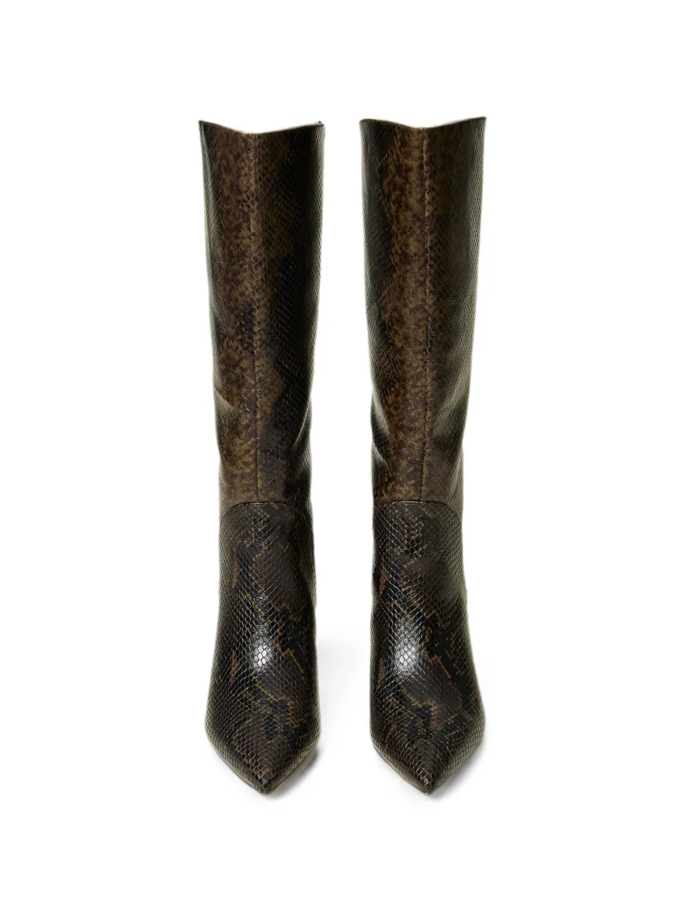 TWINSET python-print high leather boots Bruin