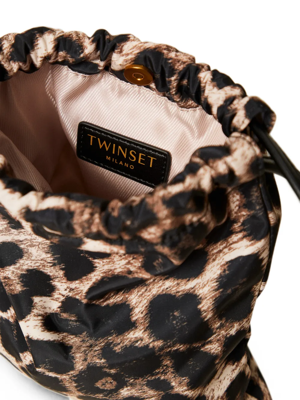 TWINSET Hoes met luipaard-print en trekkoord Zwart