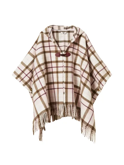 TWINSET capa con capucha y cuadros estampados