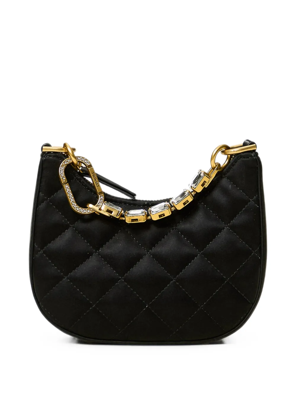 TWINSET mini quilted crystal-embellished shoulder bag - Nero
