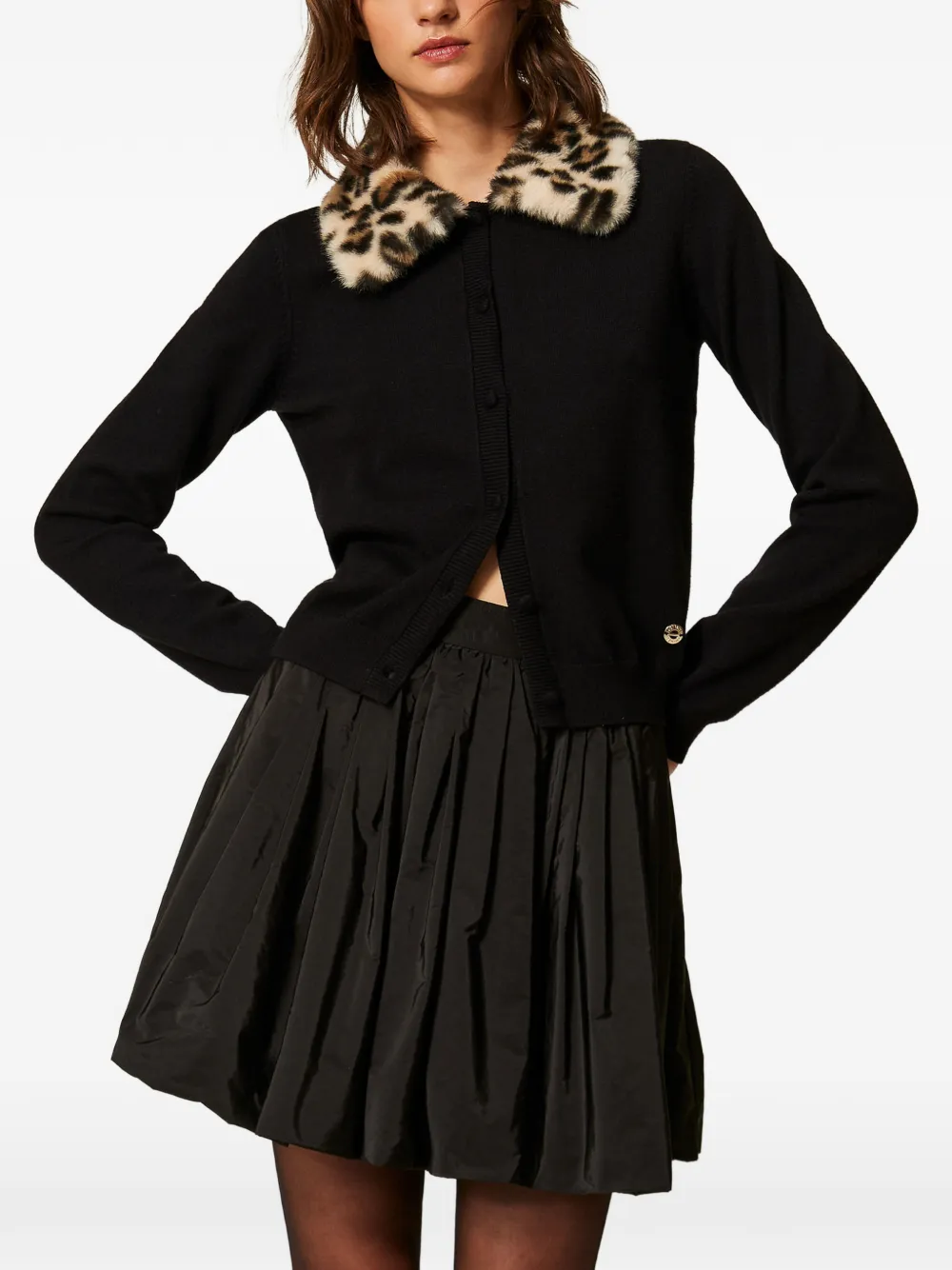 TWINSET Taffeta ballonrok Zwart