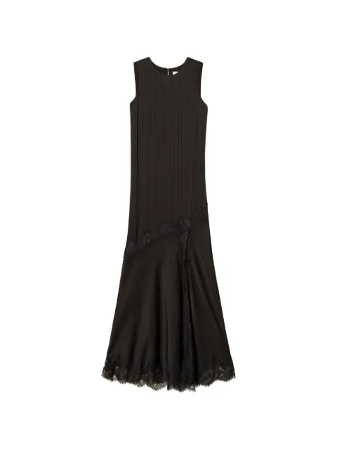 TWINSET long satin and lace dress