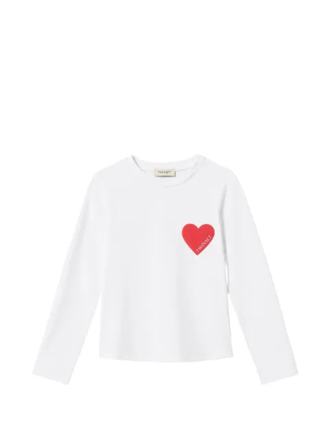TWINSET Kids playera regular con corazón
