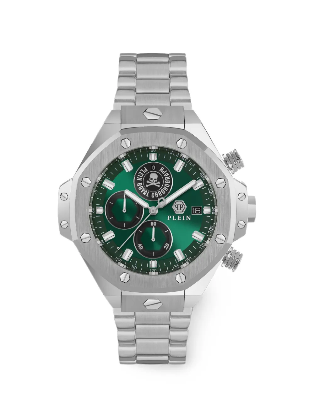 Philipp Plein Chrono Royal 46mm watch - Green