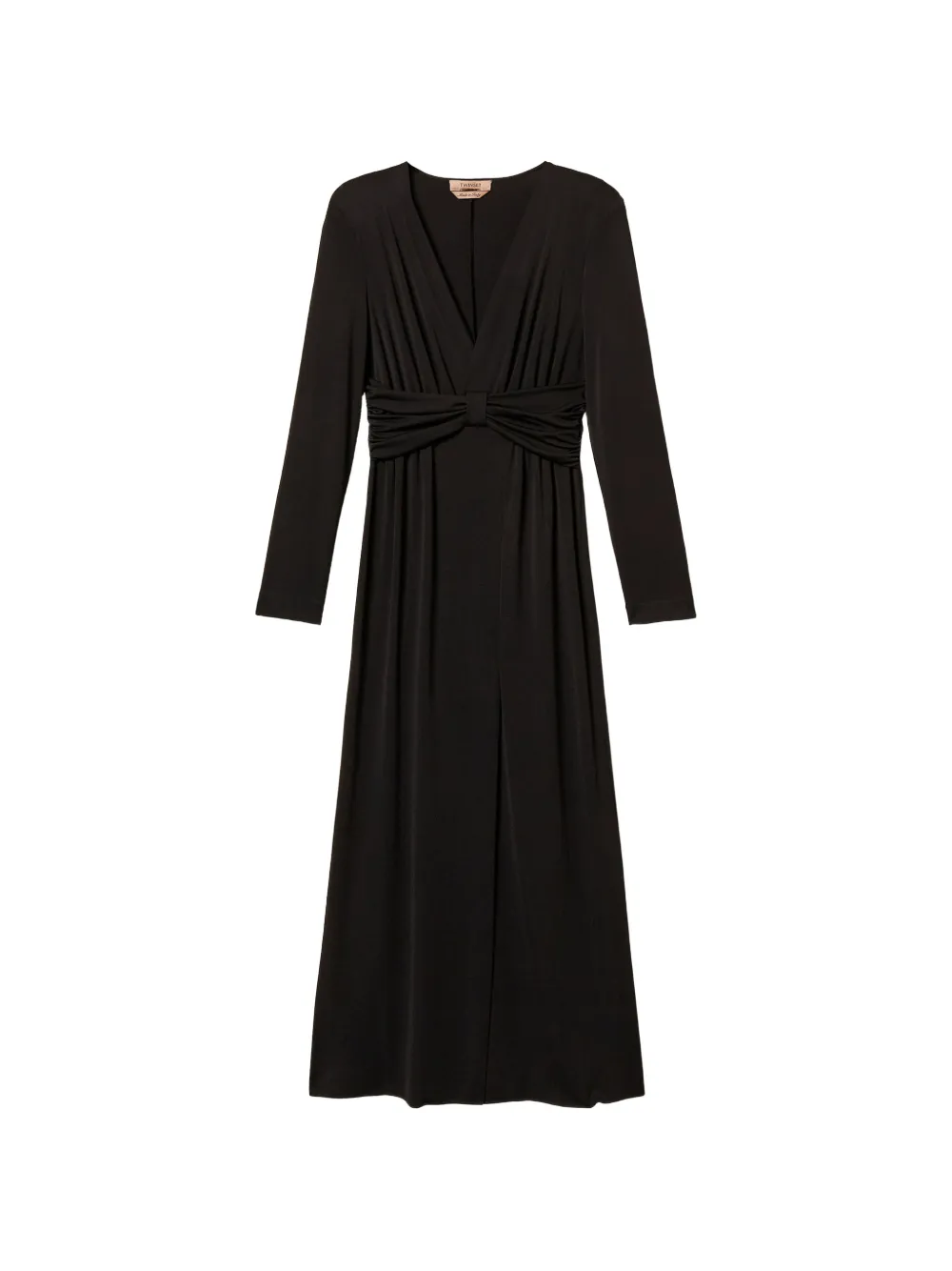 TWINSET long dress with draping - Schwarz