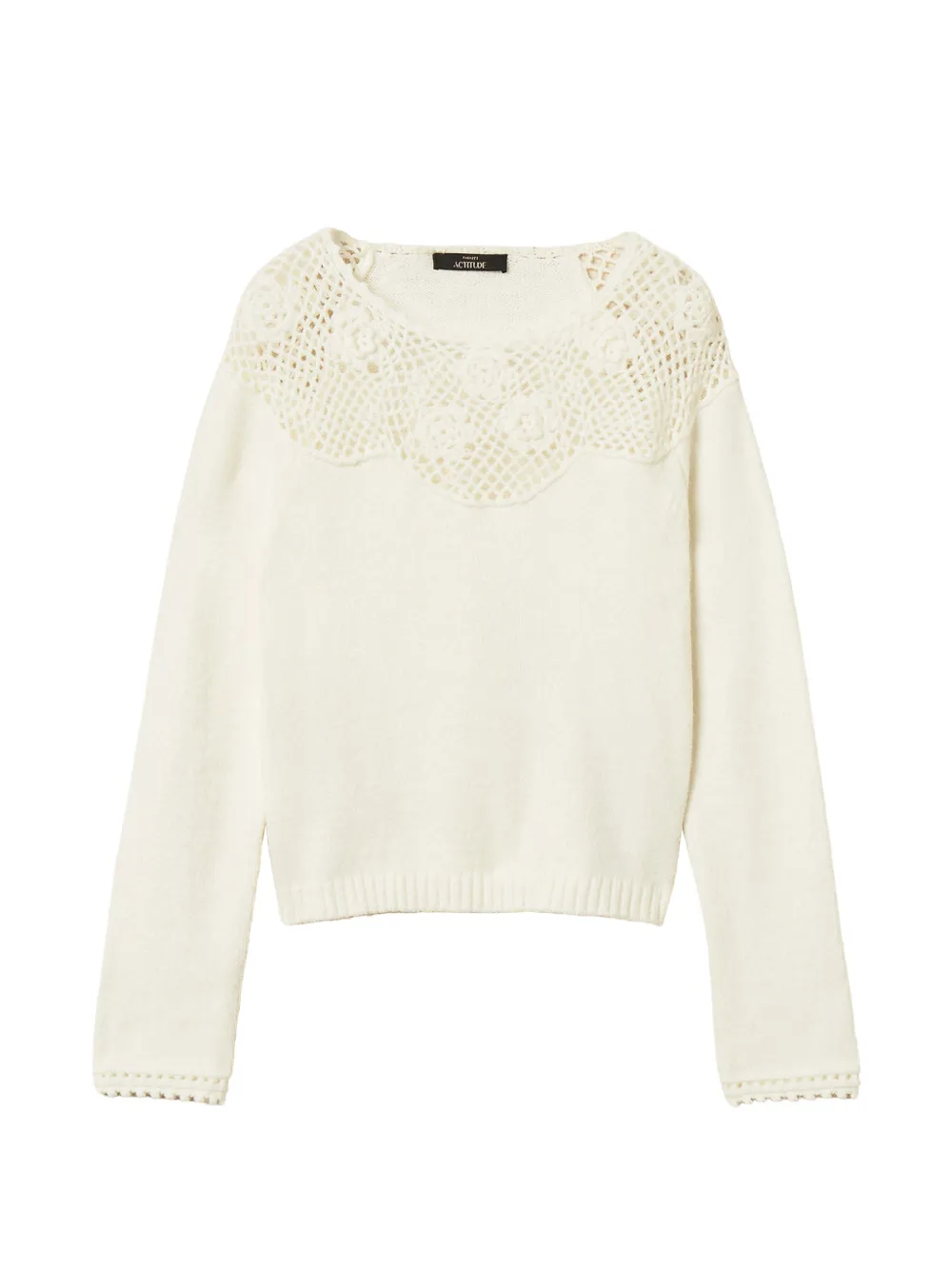 TWINSET roose crochet jumper - Toni neutri