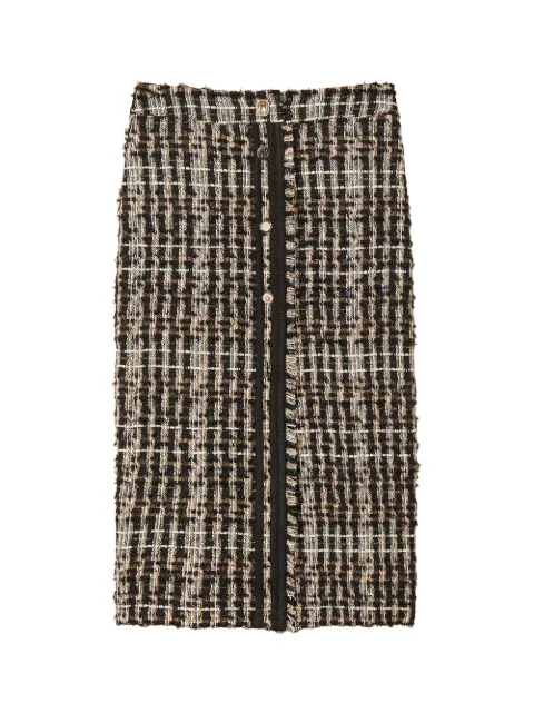 TWINSET jupe mi-longue Myfo à boutons en tweed